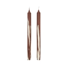 Ferm Living Dryp Lys 2-pak Dark Chocolate