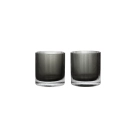 Ferm Living Ripple Tumbler Glasses Sæt Af 2 Smoked Grey