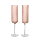 Ferm Living Ripple Champagneglas 2-pak Blush