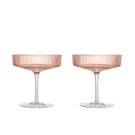 Ferm Living Ripple Champagneskåle 2-pak Blush