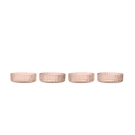 Ferm Living Ripple Serveringsskåle 4-pak Blush