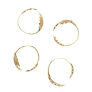 Ferm Living Holly Leaf Servietringe Sæt Af 4 Messing