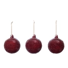Ferm Living Flurry Glaskugler L 3-pak Picante Red