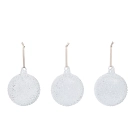 Ferm Living Flurry Glaskugler L 3-pak White