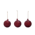 Ferm Living Flurry Glaskugler M 3-pak Picante Red