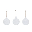 Ferm Living Flurry Glaskugler M 3-pak White