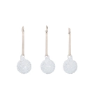 Ferm Living Flurry Glaskugler S 3-pak White
