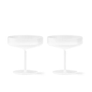 Ferm Living Champagneglas Ripple Frosted Sæt Med 2 stk
