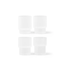 Ferm Living Glas Ripple Frosted Sæt Med 4 stk
