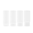 Ferm Living Glas Ripple Frosted Long Sæt Med 4 stk
