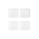 Ferm Living Glas Ripple Frosted Low Sæt Med 4 stk