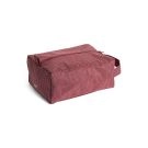 HAY Grid Wash Bag Small Burgundy
