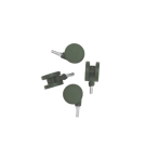 Pedestal Moon Rollin' Wheels Mossy Green