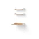 New Works Study shelf - Oak / White