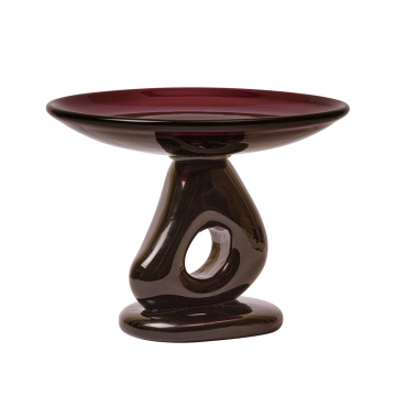 Ferm Living Damo Glas Centerpiece Ø30 Dark Grape