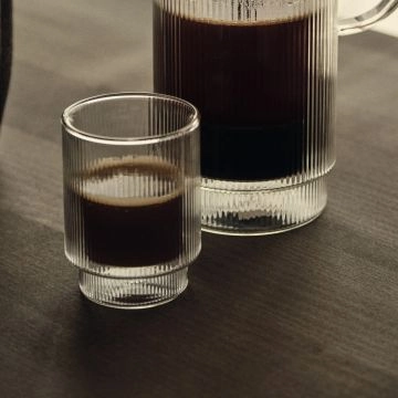 Ferm Living Ripple Thermal Glas 2-pak Clear