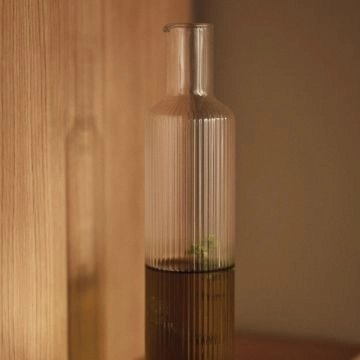 Ferm Living Ripple Olieflaske Clear
