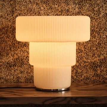 Ferm Living Ripple Bordlampe White