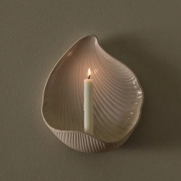 Ferm Living Shell Væglysestage Off-white