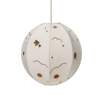 Ferm Living Skye Textile Lampeskærm Natural/Bronze