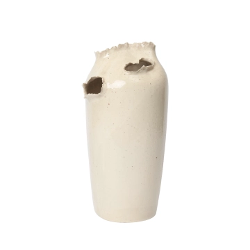 Ferm Living Tereo Høj Vase H27 Off-white Speckle