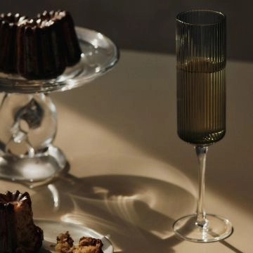 Ferm Living Ripple Champagneglas