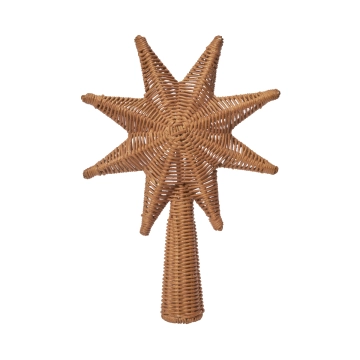 Ferm Living Rattan Christmas Tree Top Stjerne Natural