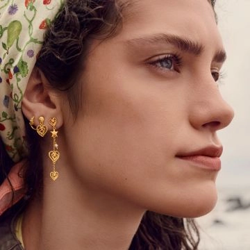 Maanesten Edin Øreringe Guld