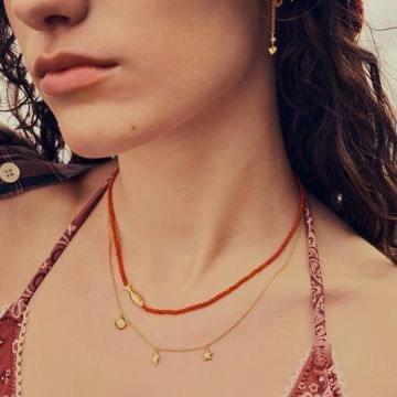 Maanesten Reef Halskæde Guld