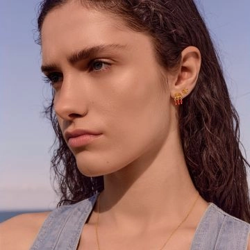 Maanesten Mirri Øreringe Guld