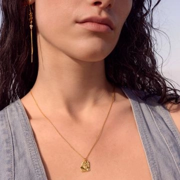 Maanesten Marley Halskæde Guld