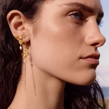 Maanesten Zumi Øreringe Guld