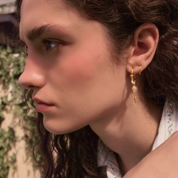 Maanesten Nadine Øreringe Guld