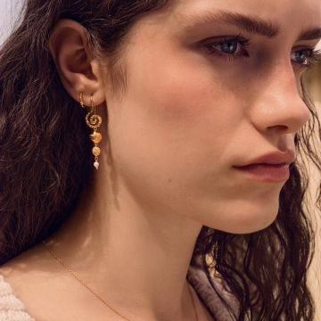 Maanesten Allie Øreringe Guld