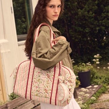 Maanesten Suvi Quilted Bag Summer Stripes Peach