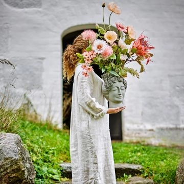 Bloomingville Dust Buket Rosa Kunstige Blomster