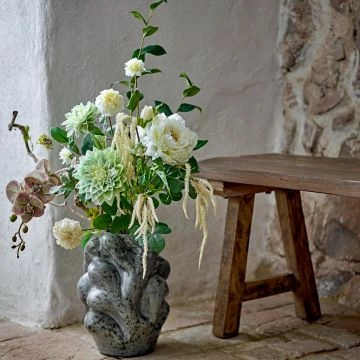 Bloomingville Rise Buket Hvid Kunstige Blomster