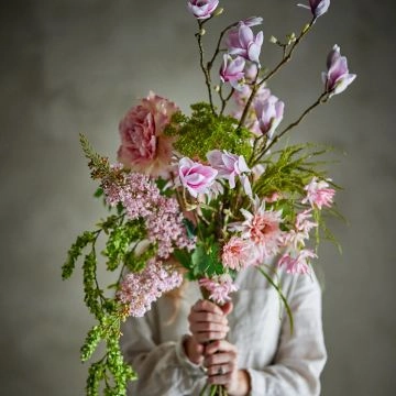 Bloomingville Breeze Buket Rosa Kunstige Blomster