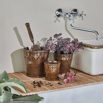 House Doctor Urtepotte Cora Brun