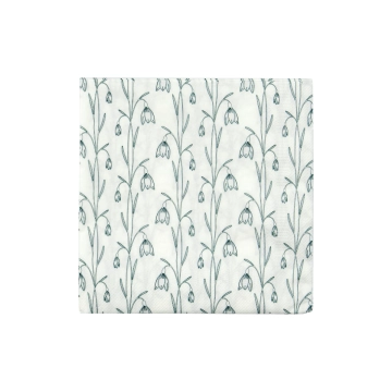 House Doctor Servietter Snowdrop Hvid Grøn