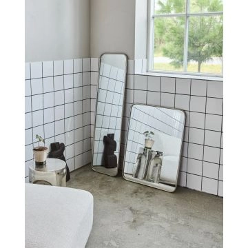 House Doctor Vægspejl Mirror Børstet sølvfinish
