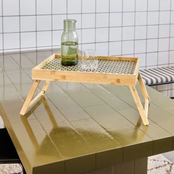 House Doctor Bakkebord Tray Sort Natur