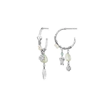 Maanesten Arden Øreringe Sølv