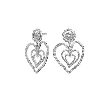 Maanesten Beate Øreringe Sølv