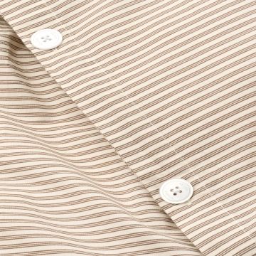 Studio Feder Sengetøj Percale Brown Beach Stripe 140x200 cm