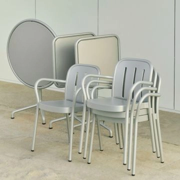 HAY Deville Armchair Silver Grey