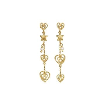 Maanesten Irena Øreringe Guld