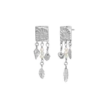 Maanesten Liz Øreringe Sølv