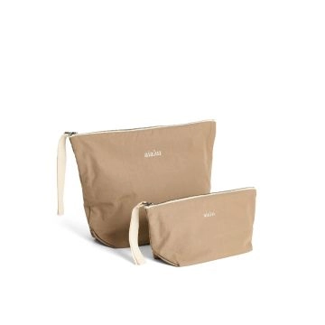Aiayu Pouch Heavy Poplin Light Earth