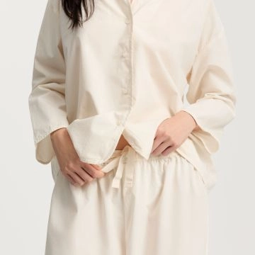 Aiayu Pyjamas Poplin Pure Ecru